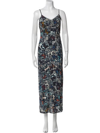 Zadig & Voltaire Floral Print Long Dress