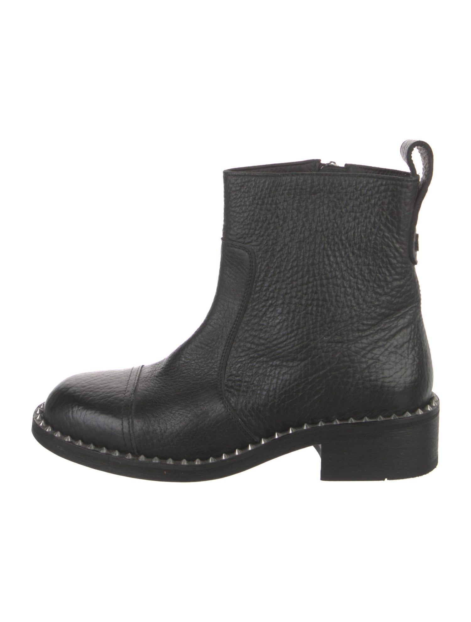 Zadig & Voltaire Leather Studded Accents Chelsea Boots