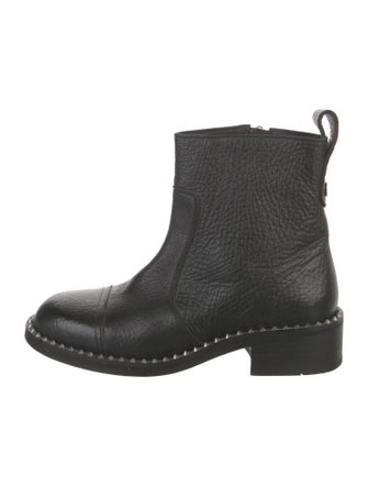 Zadig & Voltaire Leather Studded Accents Chelsea Boots