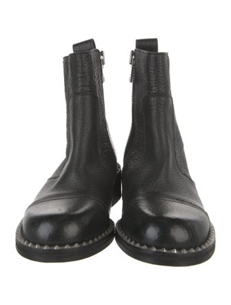 Zadig & Voltaire Leather Studded Accents Chelsea Boots