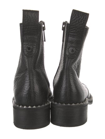 Zadig & Voltaire Leather Studded Accents Chelsea Boots