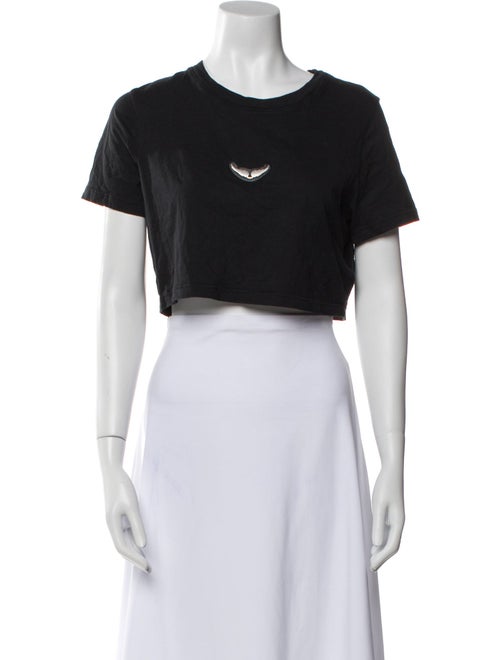 Zadig & Voltaire Crew Neck Short Sleeve Crop Top