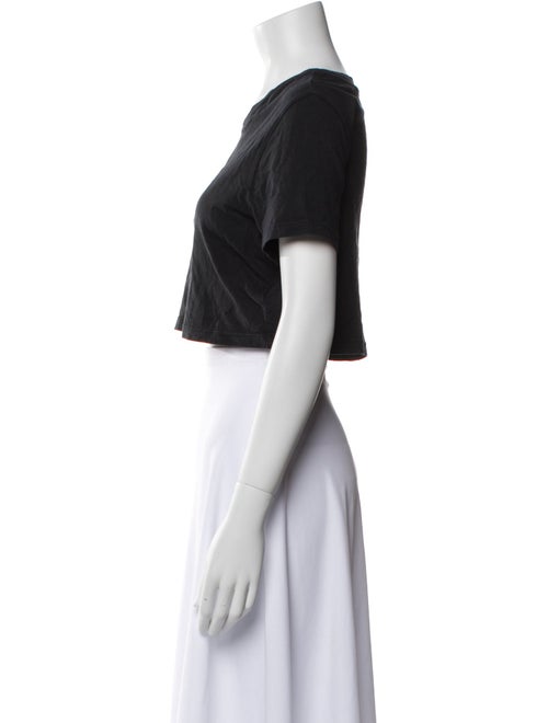 Zadig & Voltaire Crew Neck Short Sleeve Crop Top