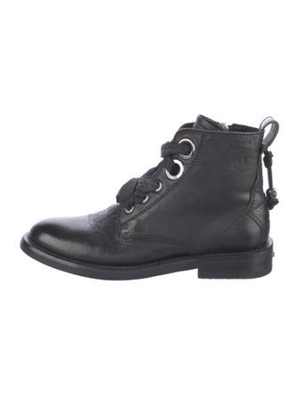 Zadig & Voltaire Leather Combat Boots
