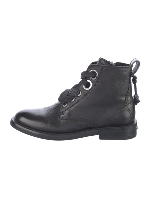 Zadig & Voltaire Leather Combat Boots