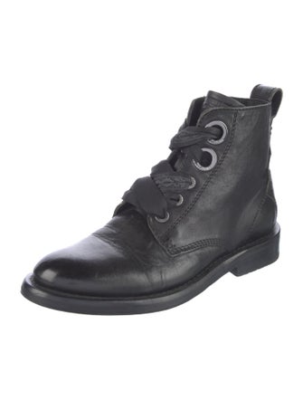 Zadig & Voltaire Leather Combat Boots