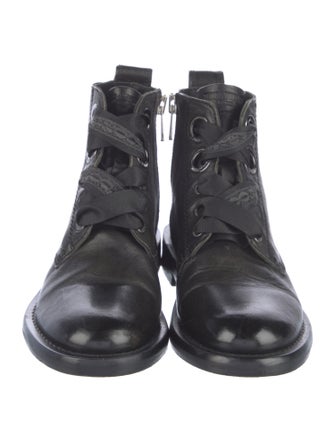 Zadig & Voltaire Leather Combat Boots