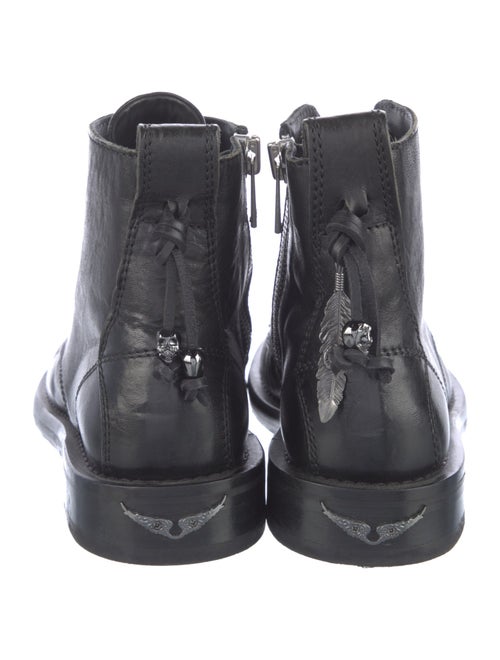 Zadig & Voltaire Leather Combat Boots
