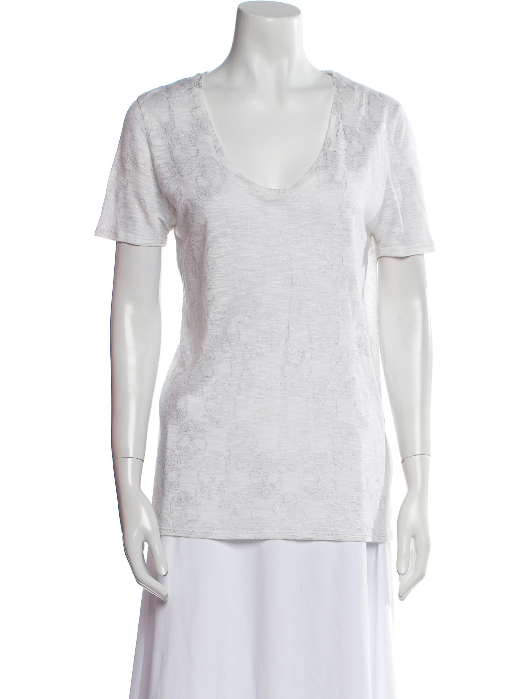 Zadig & Voltaire Scoop Neck Short Sleeve T-Shirt