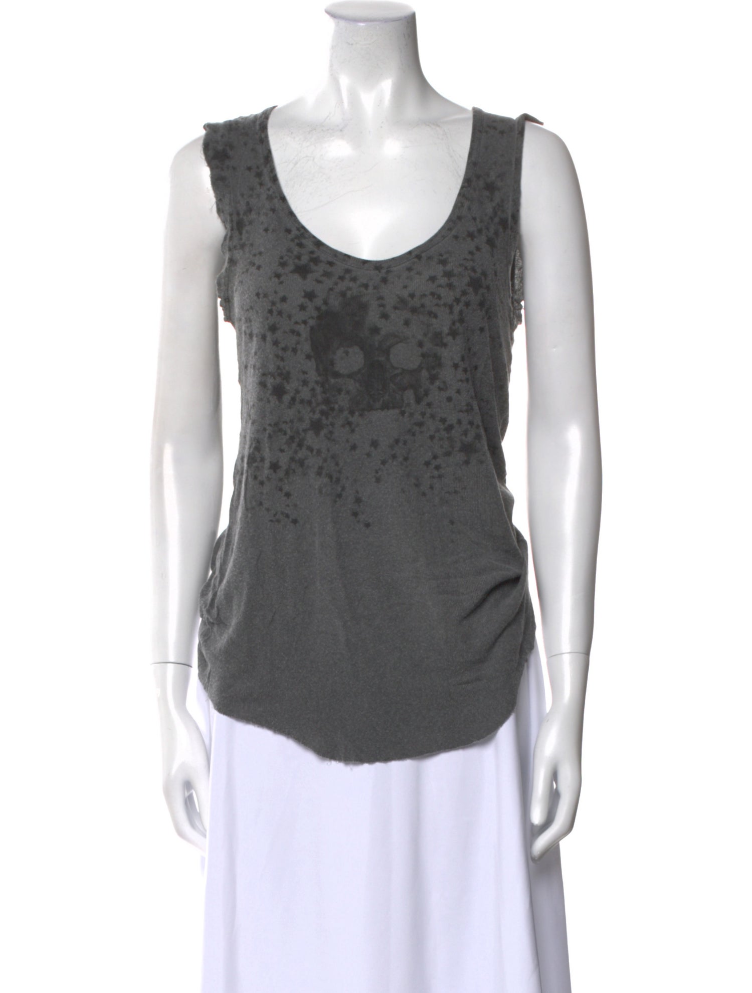 Zadig & Voltaire Printed Scoop Neck Top