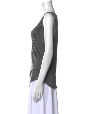 Zadig & Voltaire Printed Scoop Neck Top