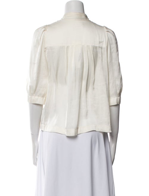 Zadig & Voltaire V-Neck Three-Quarter Sleeve Blouse