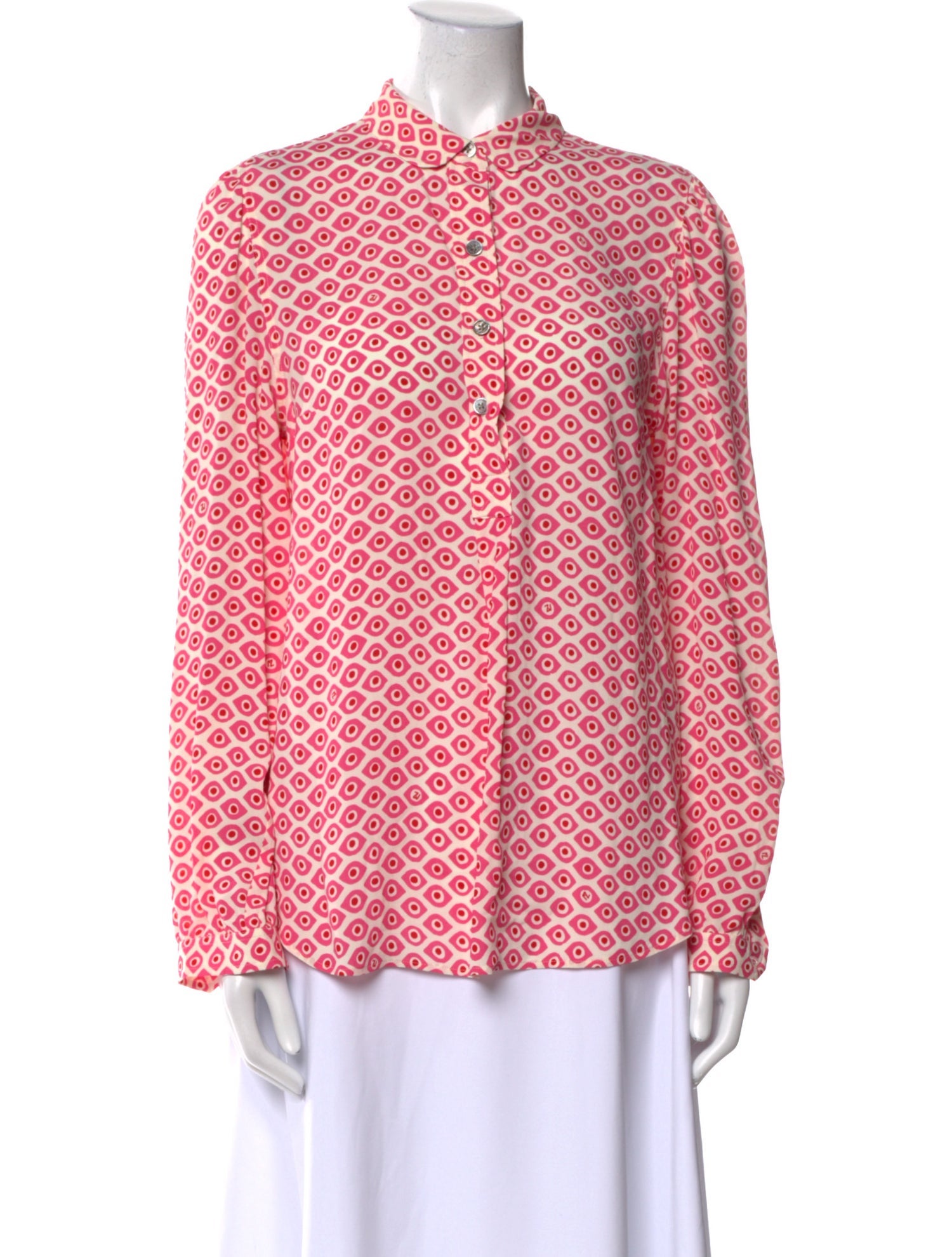 Zadig & Voltaire Printed Mock Neck Blouse