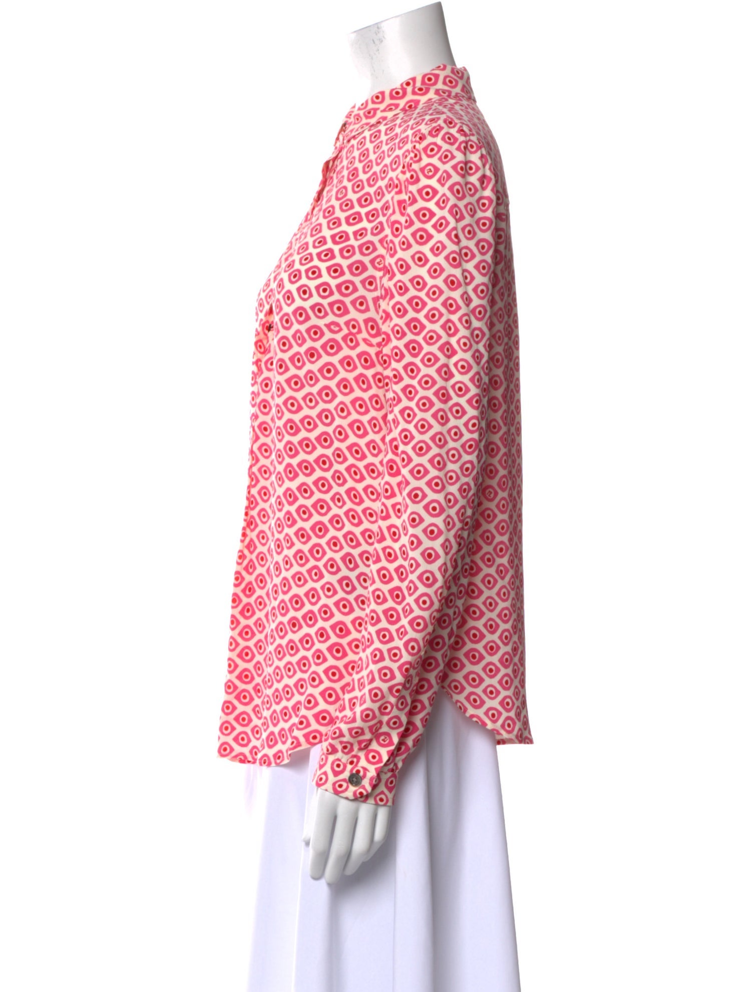 Zadig & Voltaire Printed Mock Neck Blouse