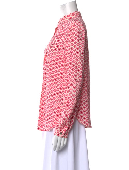 Zadig & Voltaire Printed Mock Neck Blouse