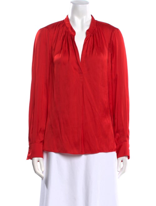 Zadig & Voltaire V-Neck Long Sleeve Blouse