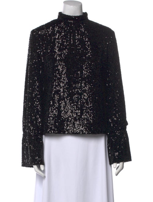 Zadig & Voltaire Patterned Mock Neck Blouse