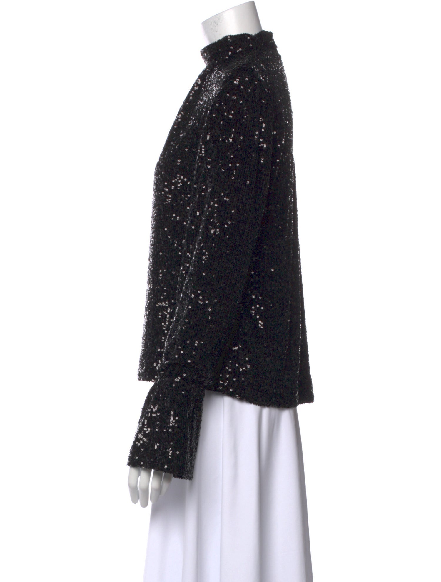 Zadig & Voltaire Patterned Mock Neck Blouse