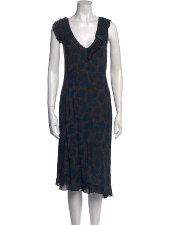 Zadig & Voltaire Printed Midi Length Dress