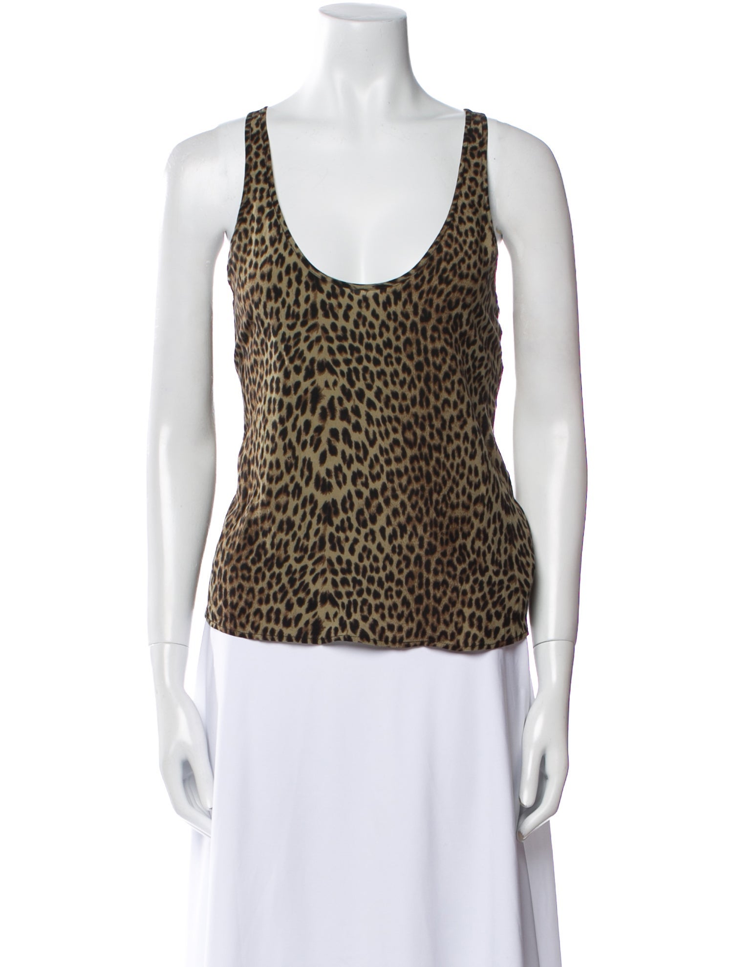 Zadig & Voltaire Animal Print Scoop Neck Top w/ Tags