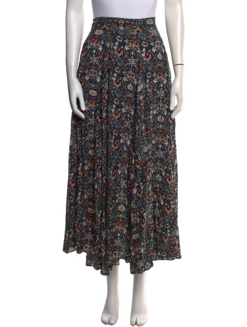 Zadig & Voltaire Floral Print Midi Length Skirt