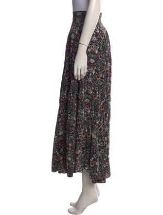 Zadig & Voltaire Floral Print Midi Length Skirt