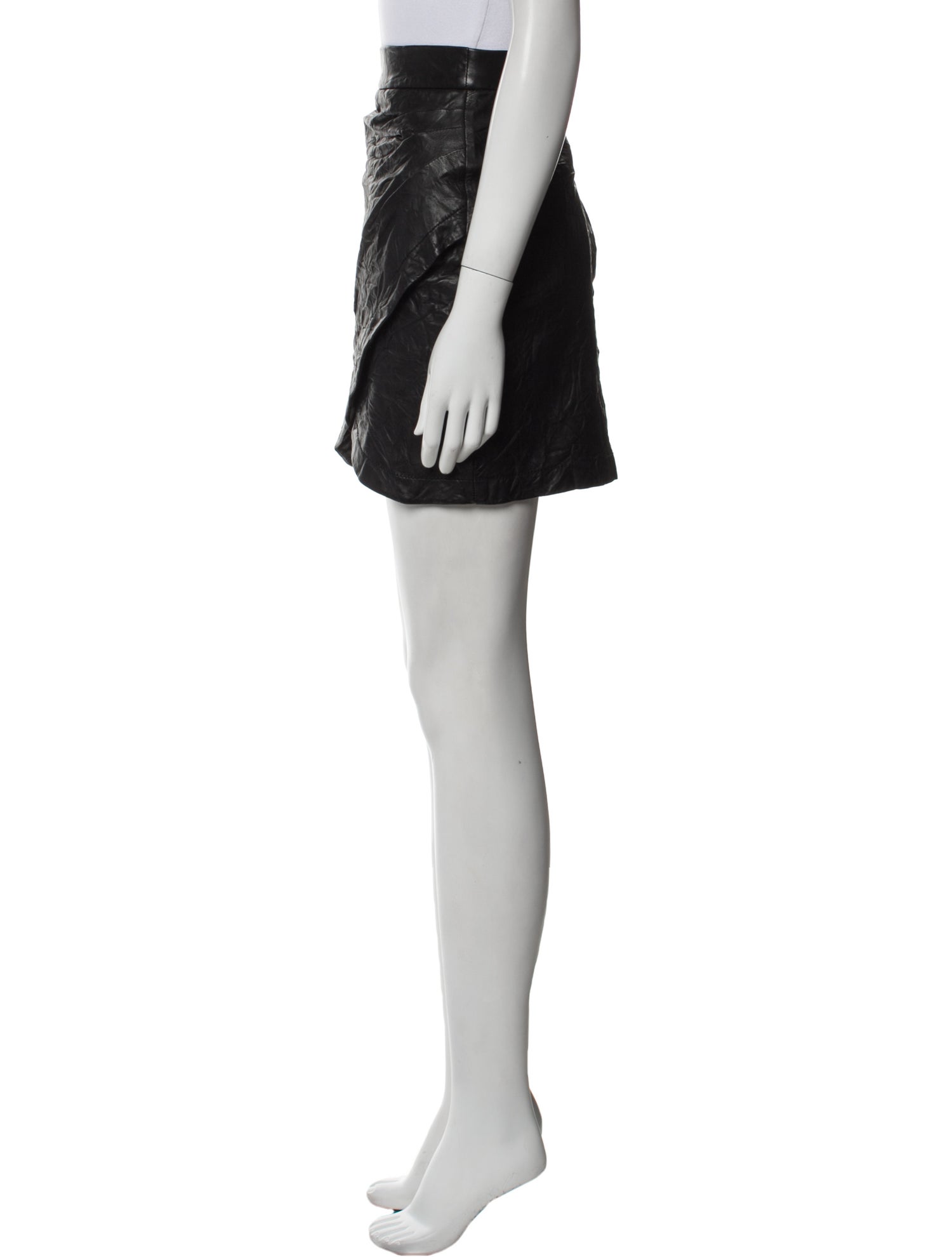 Zadig & Voltaire Lamb Leather Mini Skirt w/ Tags