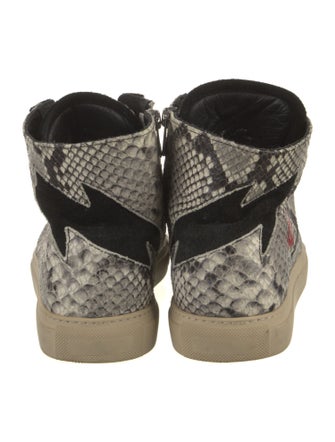 Zadig & Voltaire Snakeskin Animal Print Sneakers