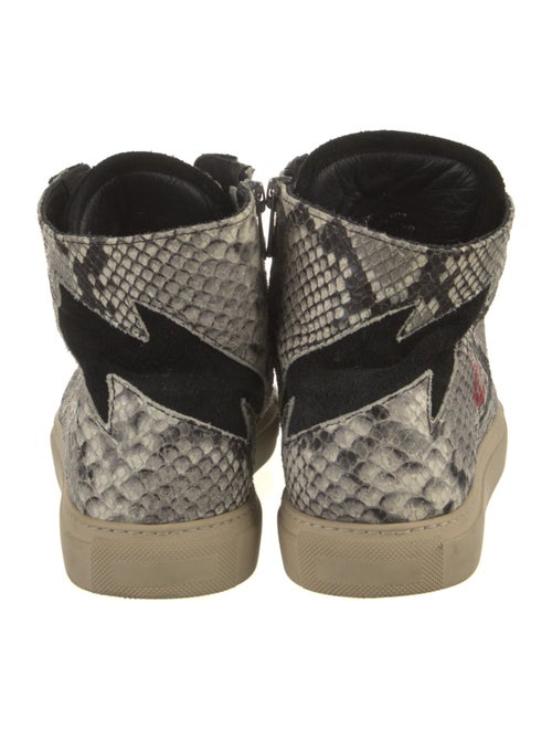 Zadig & Voltaire Snakeskin Animal Print Sneakers