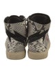 Zadig & Voltaire Snakeskin Animal Print Sneakers