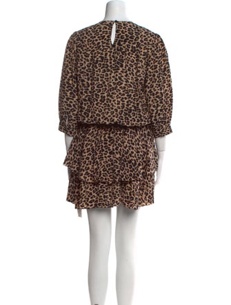 Zadig & Voltaire Animal Print Mini Dress