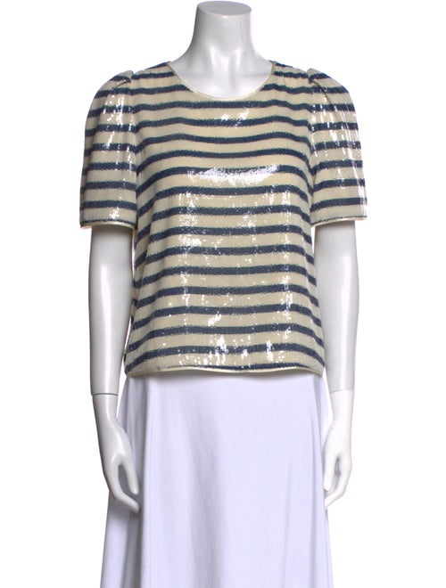Zadig & Voltaire Silk Striped T-Shirt
