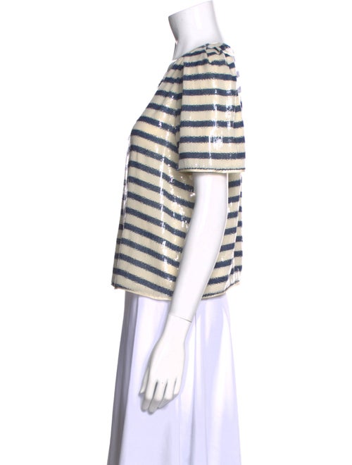 Zadig & Voltaire Silk Striped T-Shirt