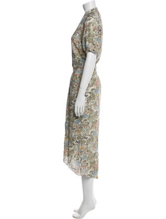 Zadig & Voltaire Floral Print Long Dress