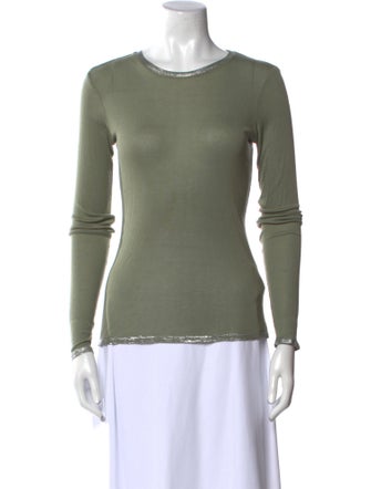 Zadig & Voltaire Scoop Neck Long Sleeve Top