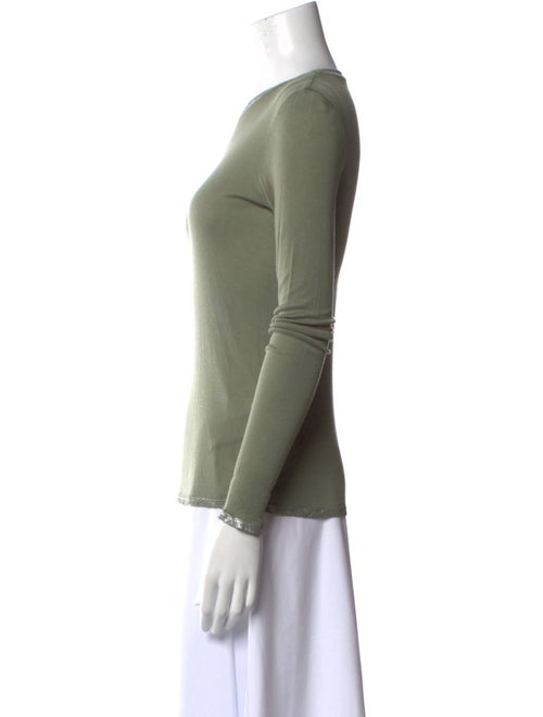 Zadig & Voltaire Scoop Neck Long Sleeve Top