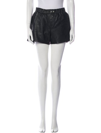 Zadig & Voltaire Lamb Leather Mini Shorts