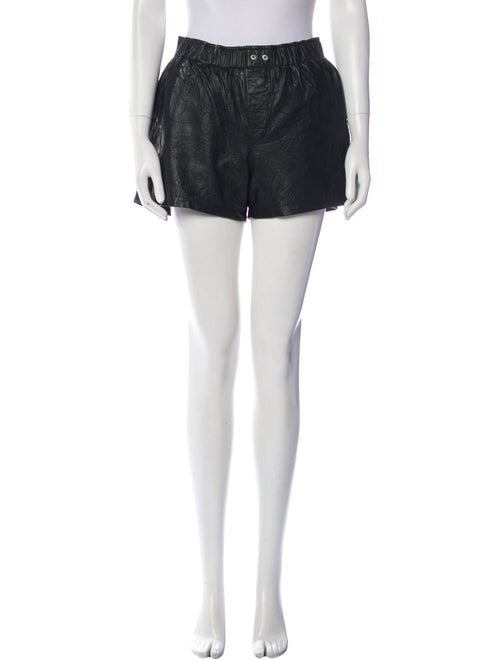Zadig & Voltaire Lamb Leather Mini Shorts