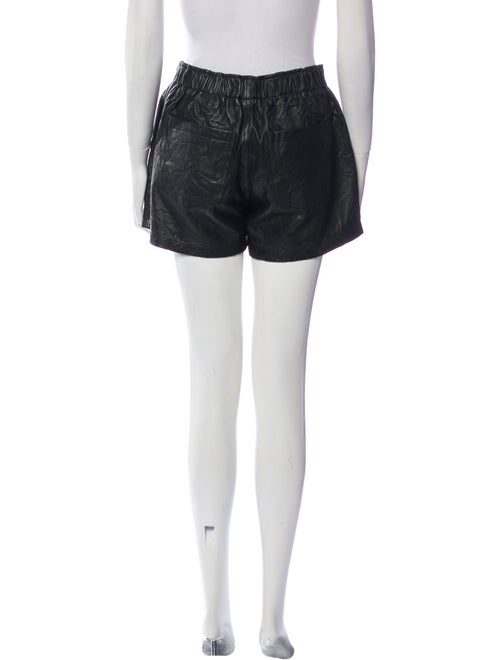 Zadig & Voltaire Lamb Leather Mini Shorts