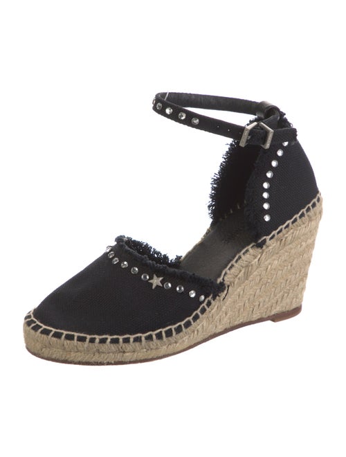 Zadig & Voltaire Canvas Crystal Embellishments D'Orsay Pumps