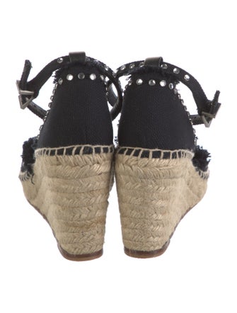 Zadig & Voltaire Canvas Crystal Embellishments D'Orsay Pumps