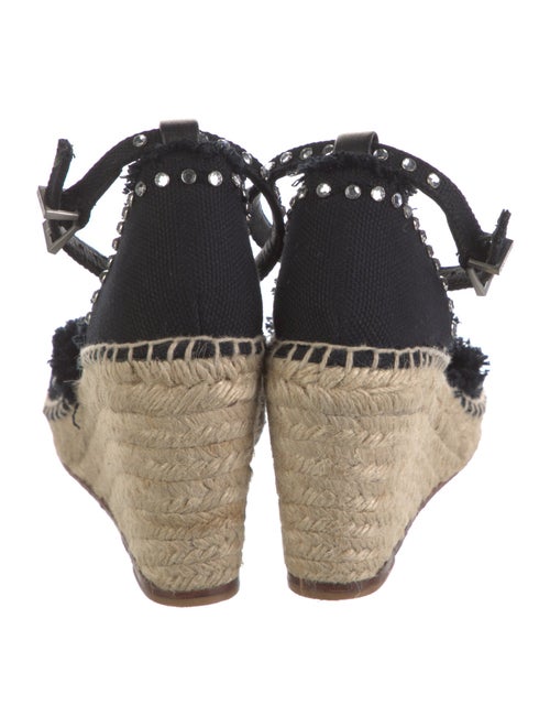 Zadig & Voltaire Canvas Crystal Embellishments D'Orsay Pumps