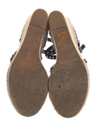 Zadig & Voltaire Canvas Crystal Embellishments D'Orsay Pumps