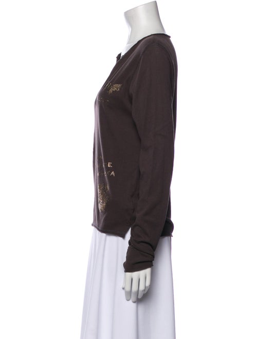 Zadig & Voltaire V-Neck Long Sleeve Top