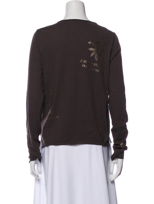 Zadig & Voltaire V-Neck Long Sleeve Top