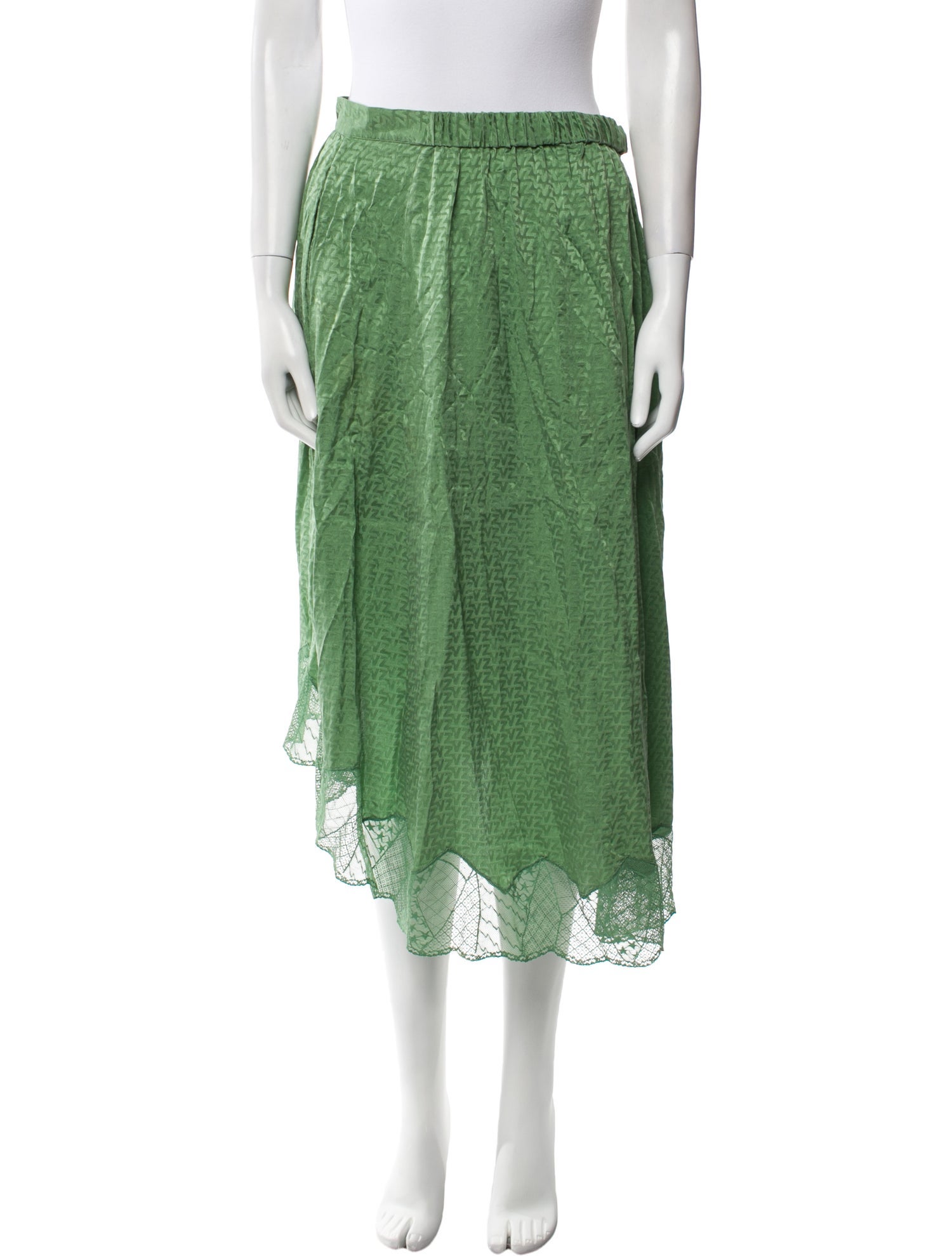 Zadig & Voltaire Silk Midi Length Skirt