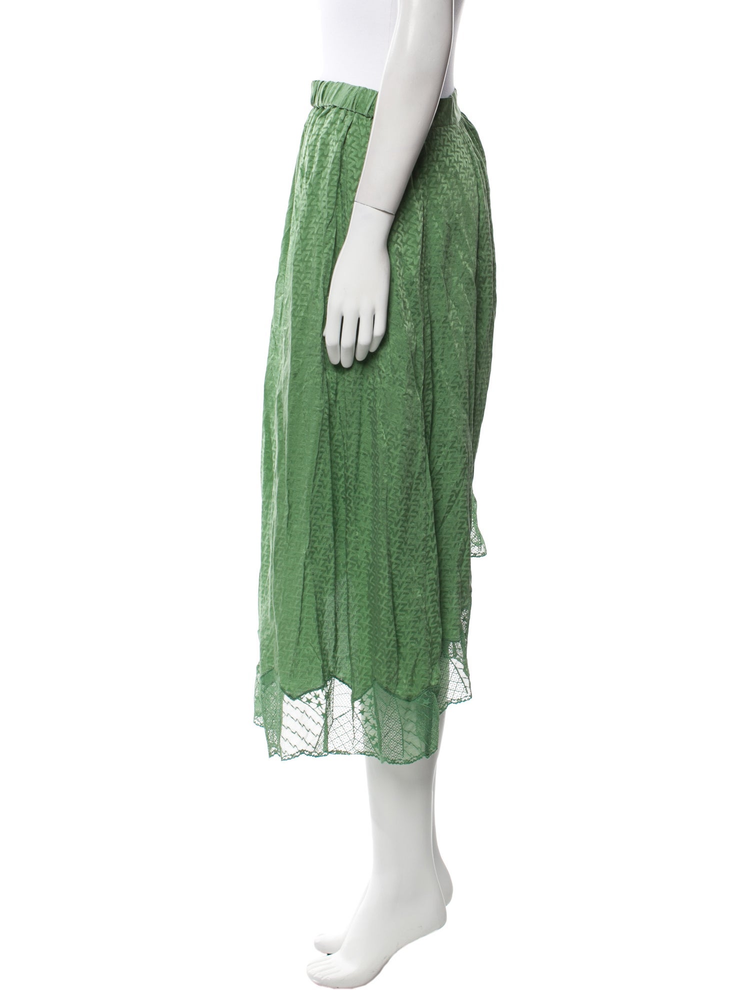 Zadig & Voltaire Silk Midi Length Skirt