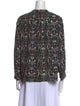 Zadig & Voltaire Floral Print V-Neck Blouse