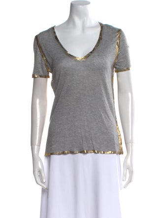 Zadig & Voltaire V-Neck Short Sleeve T-Shirt