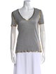 Zadig & Voltaire V-Neck Short Sleeve T-Shirt